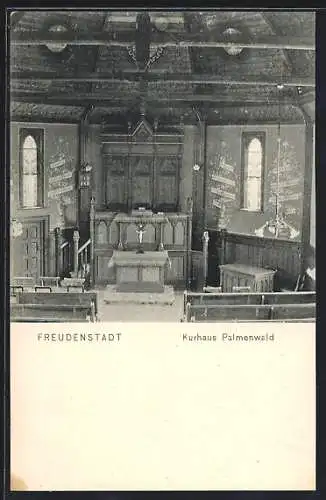 AK Freudenstadt, Kurhaus Palmenwald, Innenansicht