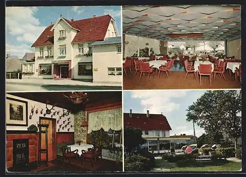 AK Dersau, Appel`s Gasthof und Pension, Innenansichten & Gartenpartie