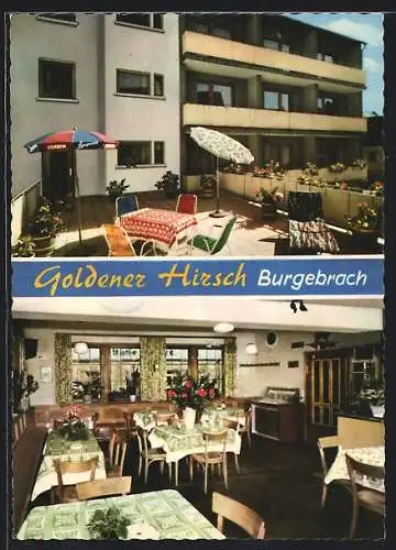 AK Burgebrach, Gasthof Goldener Hirsch