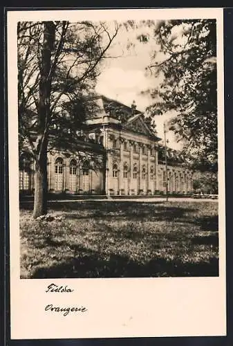 AK Fulda, Blick auf die Orangerie