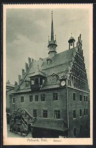 AK Pössneck /Thür., Ansicht vom Rathaus