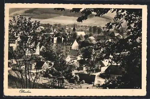 AK Olbernhau, Teilansicht mit Kirche