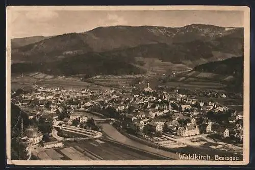 AK Waldkirch /Breisgau, Teilansicht mit Kirche