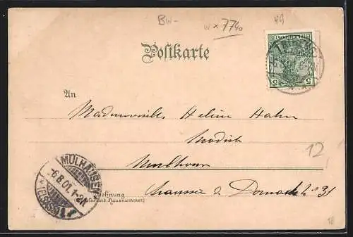 AK Triberg, Teilansicht mit Strassenpartie