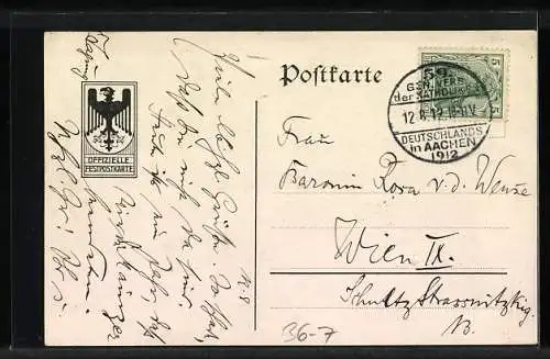 AK Aachen, 59. Generalversammlung der Katholiken Deutschlands, 11.-15. August 1912