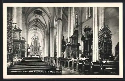 AK Neuberg a. d. Mürz, Inneres der Stiftskirche