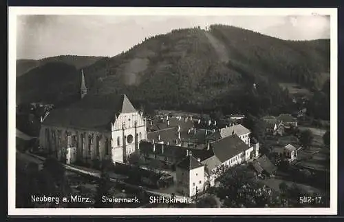 AK Neuberg a. Mürz, Blick auf die Stiftskirche