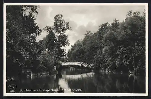 AK Gumbinnen, Pissapartie mit Brandtbrücke