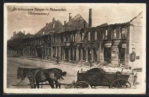 AK Hohenstein, Zerschossene Häuser