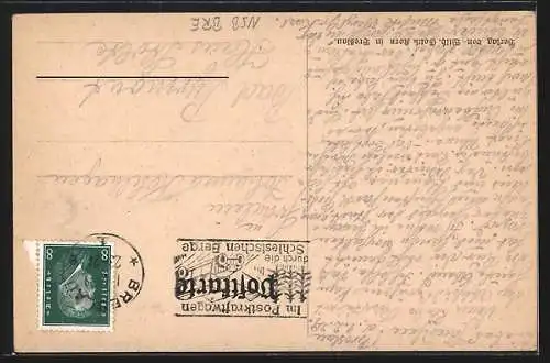 AK Breslau, Dominsel, Teilansicht