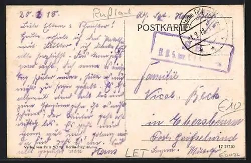 Künstler-AK Riga, Kathedrale