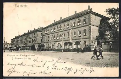 AK Hannover, Kaserne der Königs-Ulanen (I. Hannov. Nr. 13)