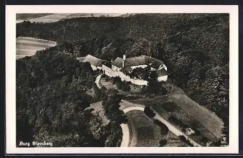 AK Extertal, Burg Sternberg vom Flugzeug aus