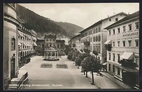 AK Bad Wildbad, Blick über den Kurplatz