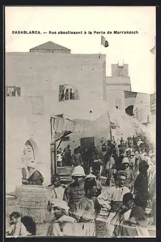 AK Casablanca, Rue aboutissant a la Porte de Marrakesch