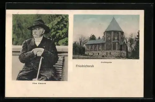 AK Friedrichsruh, Gruftkapelle, Fürst Bismarck