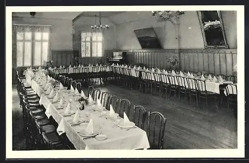 AK Marburg, Hansenhaus rechts Innenansicht - Festsaal, Verbindungshaus