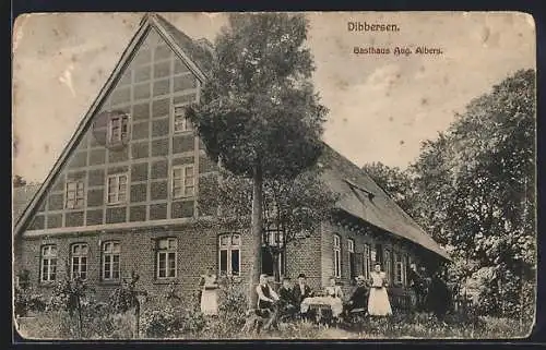 AK Dibbersen, Gasthaus August Albers