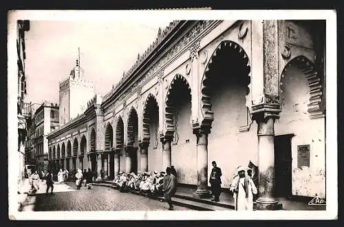 AK Alger, Mosquée Djemaa-Dijedid et Rue de la Marine