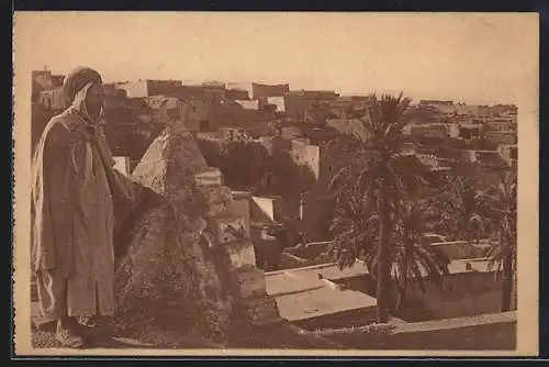 AK Bou-Saada, Vue sur le village indigène