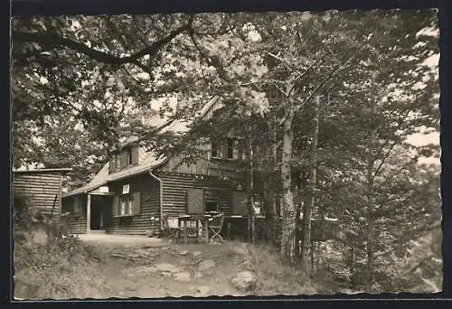 AK Kirchberg /Sa., HO-Gaststätte Anton-Günther-Berghaus auf dem Borberg