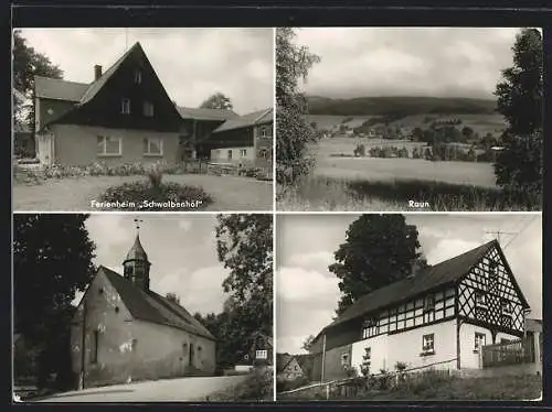 AK Raun i. Vogtl., Ferienheim Schwalbenhof, Kirche