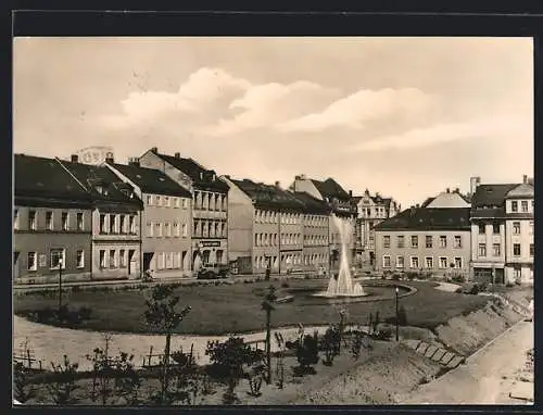 AK Reichenbach /Vogtl., Bahnhofstrasse und Park des Friedens