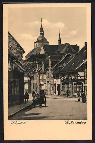 AK Helmstedt, Strassenpartie am St. Marienberg