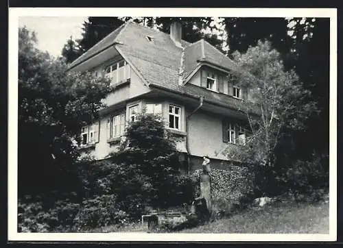 AK Oberbränd, Haus Dr. Franz Raab am Waldrand