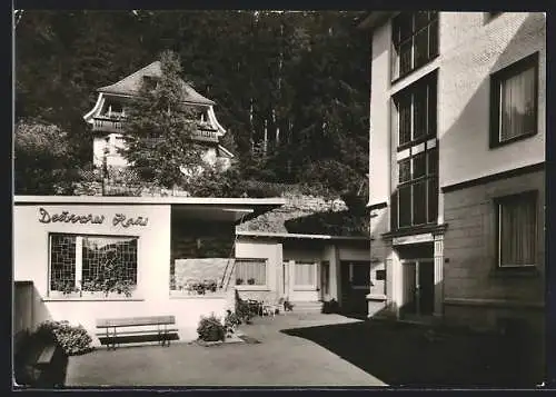 AK St. Blasien /südl. Hochschwarzwald, Kuranstalt Deutsches Haus