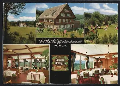 AK Holzschlag /Hochschwarzwald, Hotel-Pension Waldheim