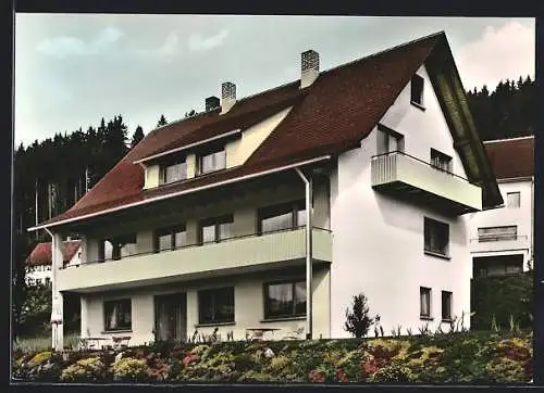 AK Lenzkirch /Hochschwarzwald, Gasthof Fremdenheim Haus Ganter