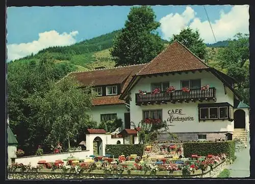 AK Altsimonswald im süd. Schwarzwald, Café und Hotel-Pension Märchengarten
