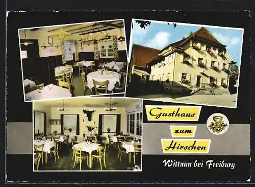 AK Wittnau b. Freiburg, Gasthaus zum Hirschen von August Winterhalter