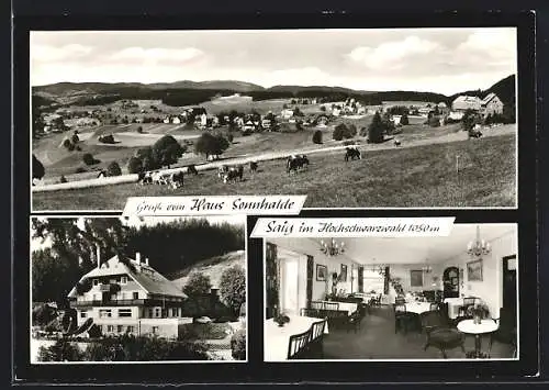 AK Saig /Hochschwarzwald, Hotel-Pension Haus Sonnhalde