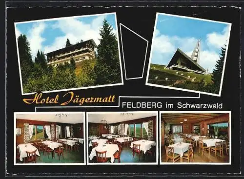 AK Feldberg im Schwarzwald, Hotel Jägermatt, Innenansicht vom Speiseraum