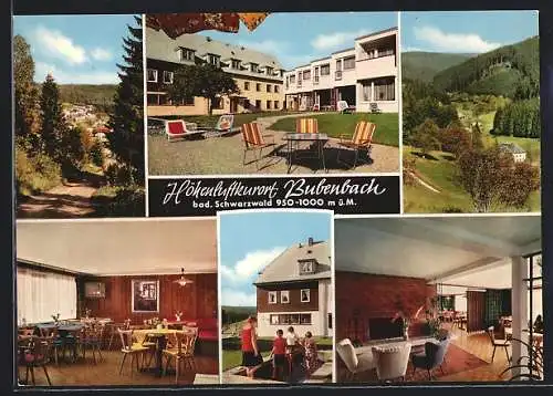 AK Bubenbach, Mütterkurheim des Deutschen Roten Kreuzes mit Innenansichten