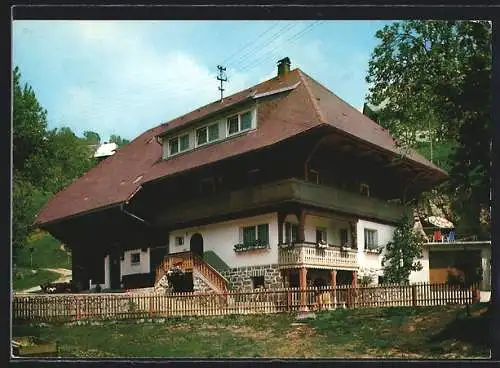 AK Aitern bei Schönau, Gasthof und Pension Schwarzwaldbauernhaus