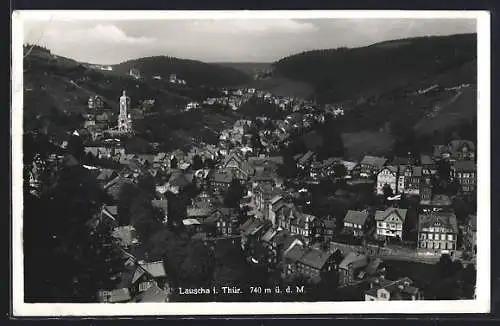 AK Lauscha /Th., Ortsansicht aus der Vogelschau