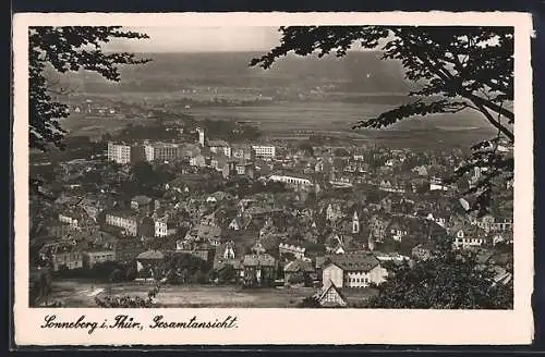 AK Sonneberg /Th., Gesamtansicht aus der Vogelschau