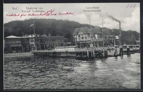 AK Kiel, Klublokal der Kaiserl. Yachtclubs und Logierhaus Seebadeanstalt