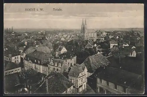 AK Soest, Blick auf die Altstadt