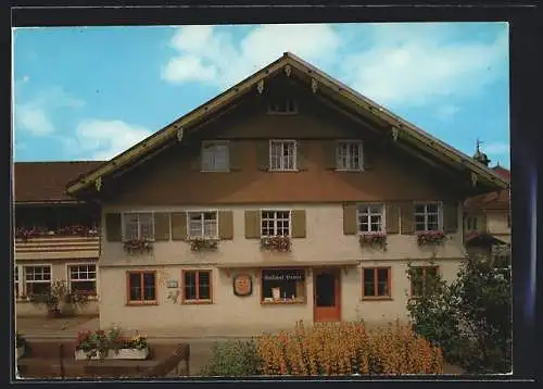 AK Oberstaufen /Allgäu, Gasthof-Pension zur Gemse Schäfer & Sohn