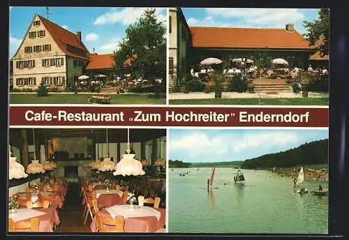 AK Enderndorf /Spalt, Cafe-Restaurant zum Hochreiter, Seepartie