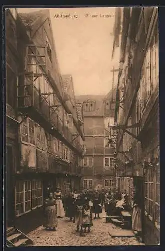 AK Alt-Hamburg, Blauer Lappen mit Anwohnern