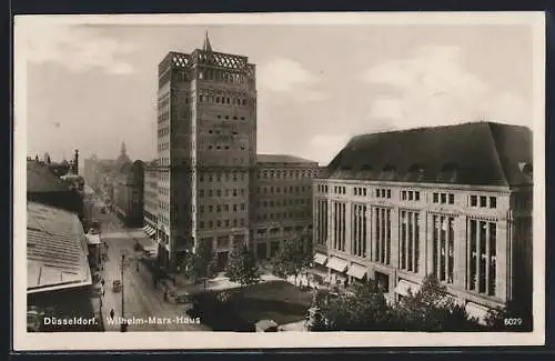 AK Düsseldorf, Blick auf das Wilhelm-Marx-Haus