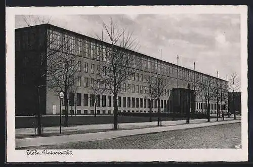 AK Köln-Lindenthal, Aussenansicht der Universität