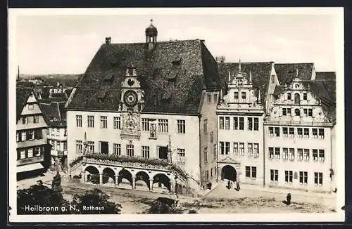 AK Heilbronn a. N., Blick auf das Rathaus