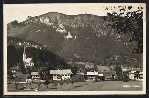 AK Raiten, Blick über den Ort, Kirche