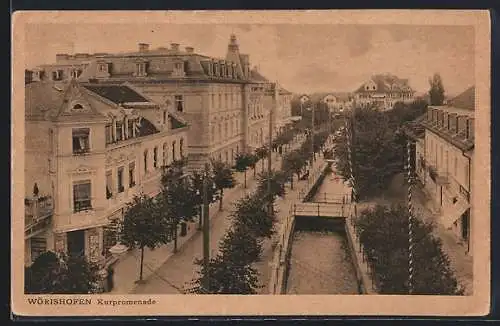 AK Wörishofen, Blick auf die Kurpromenade